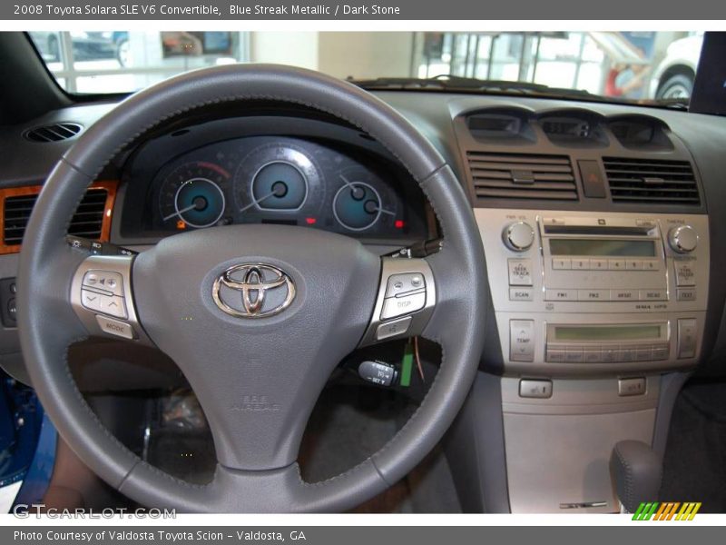 Blue Streak Metallic / Dark Stone 2008 Toyota Solara SLE V6 Convertible