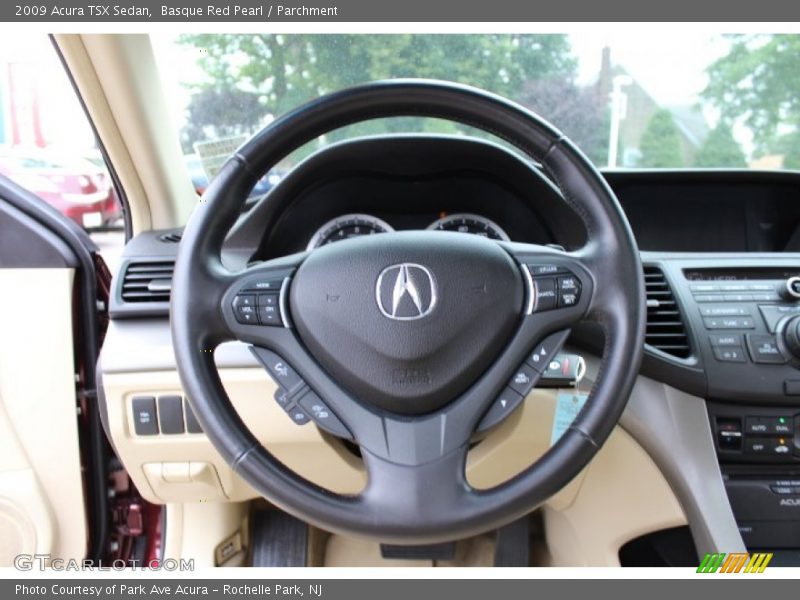 Basque Red Pearl / Parchment 2009 Acura TSX Sedan