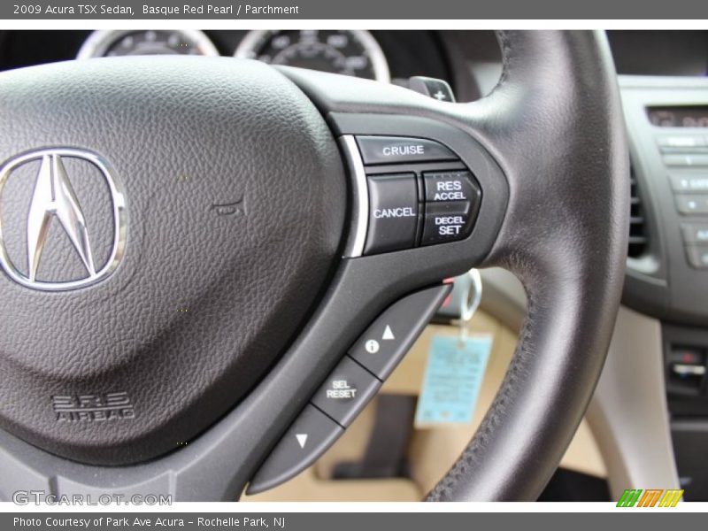 Basque Red Pearl / Parchment 2009 Acura TSX Sedan