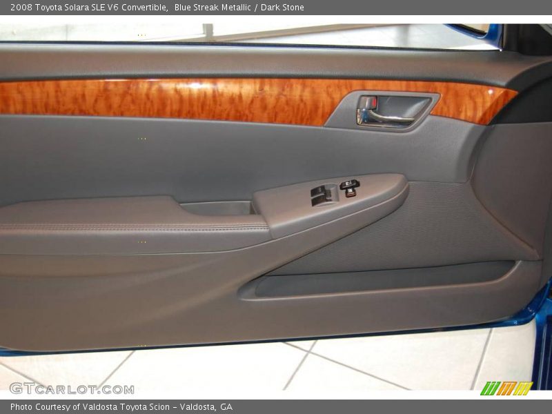 Blue Streak Metallic / Dark Stone 2008 Toyota Solara SLE V6 Convertible