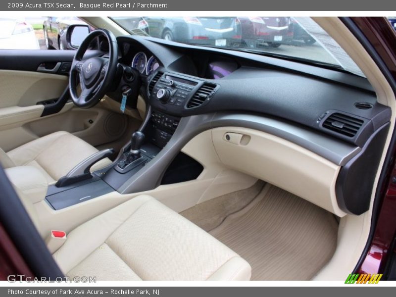 Basque Red Pearl / Parchment 2009 Acura TSX Sedan