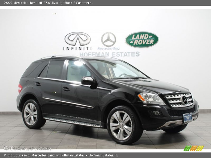 Black / Cashmere 2009 Mercedes-Benz ML 350 4Matic