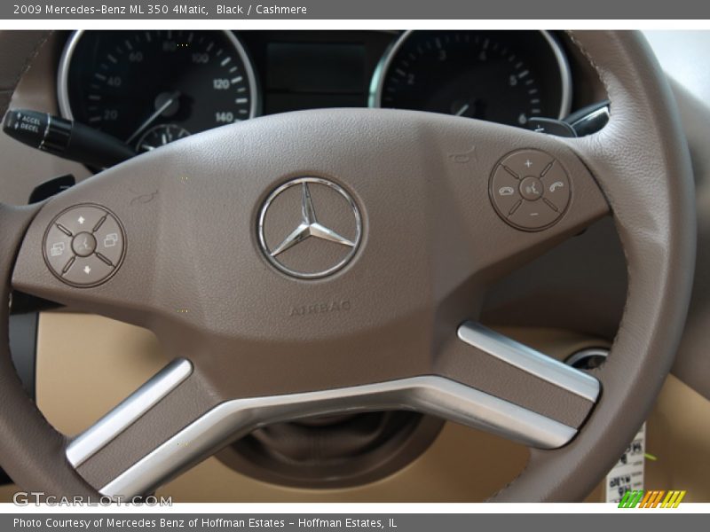 Black / Cashmere 2009 Mercedes-Benz ML 350 4Matic