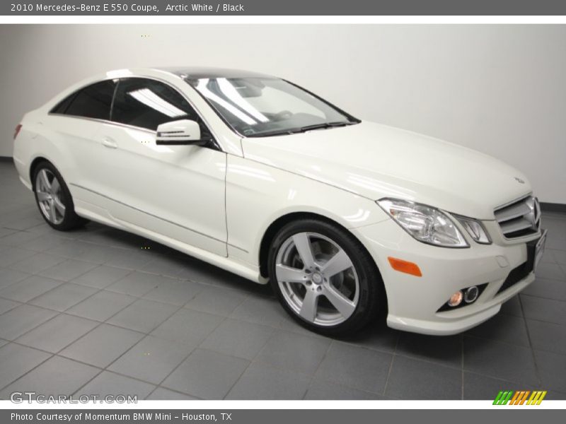Arctic White / Black 2010 Mercedes-Benz E 550 Coupe