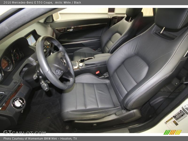 Arctic White / Black 2010 Mercedes-Benz E 550 Coupe