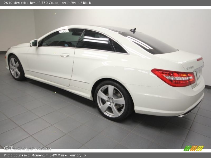 Arctic White / Black 2010 Mercedes-Benz E 550 Coupe