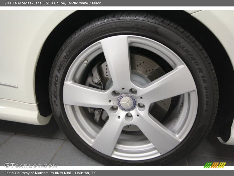 Arctic White / Black 2010 Mercedes-Benz E 550 Coupe