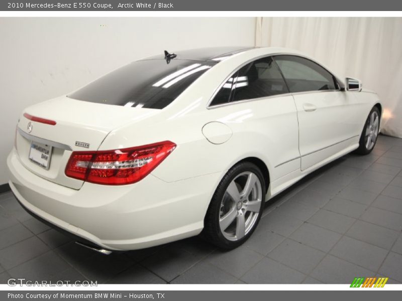 Arctic White / Black 2010 Mercedes-Benz E 550 Coupe