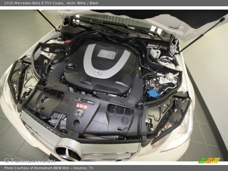Arctic White / Black 2010 Mercedes-Benz E 550 Coupe