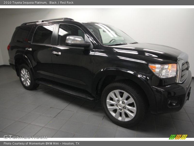 Black / Red Rock 2010 Toyota Sequoia Platinum