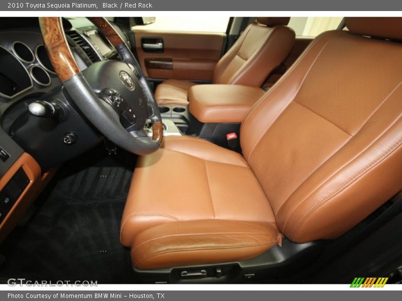 Black / Red Rock 2010 Toyota Sequoia Platinum