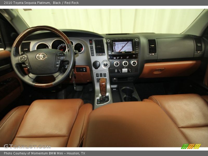 Black / Red Rock 2010 Toyota Sequoia Platinum