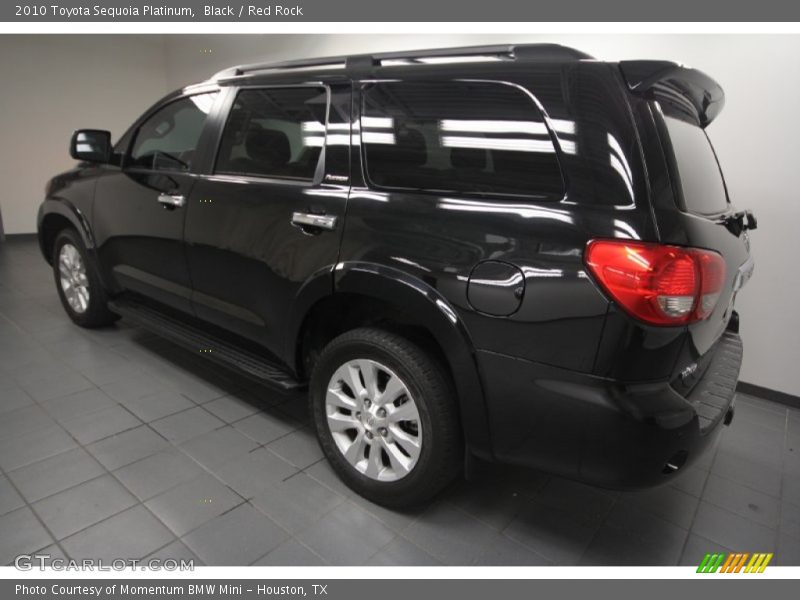 Black / Red Rock 2010 Toyota Sequoia Platinum