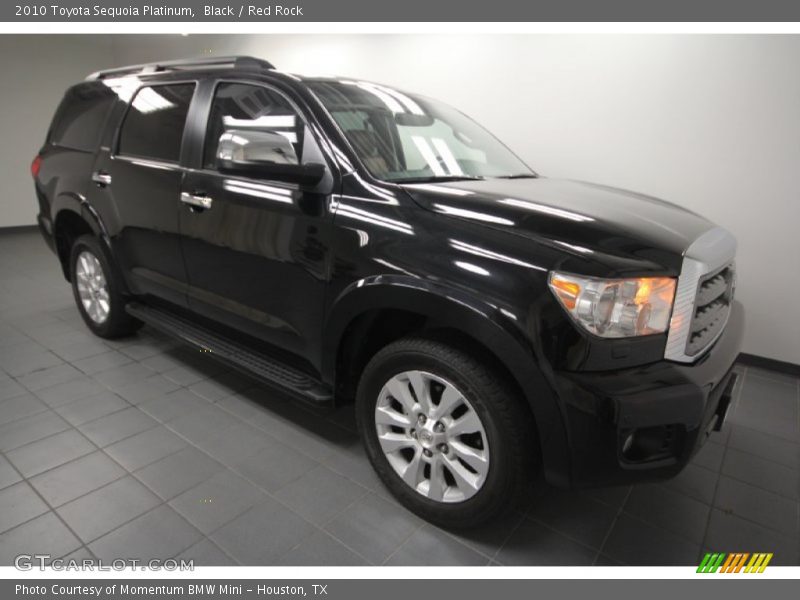 Black / Red Rock 2010 Toyota Sequoia Platinum