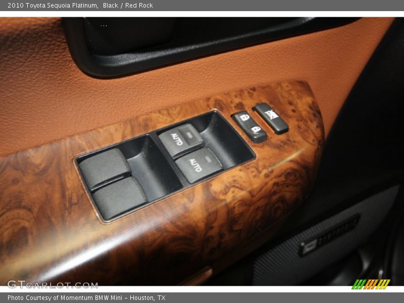 Black / Red Rock 2010 Toyota Sequoia Platinum