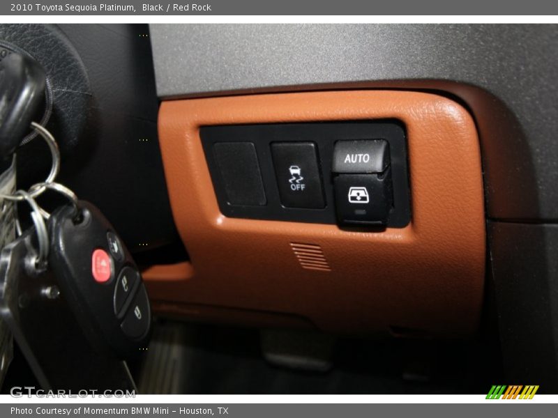 Black / Red Rock 2010 Toyota Sequoia Platinum