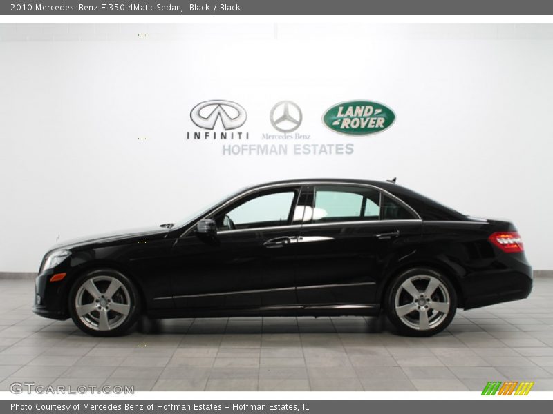 Black / Black 2010 Mercedes-Benz E 350 4Matic Sedan