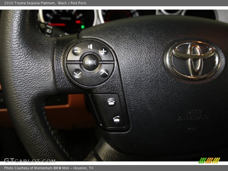 Black / Red Rock 2010 Toyota Sequoia Platinum
