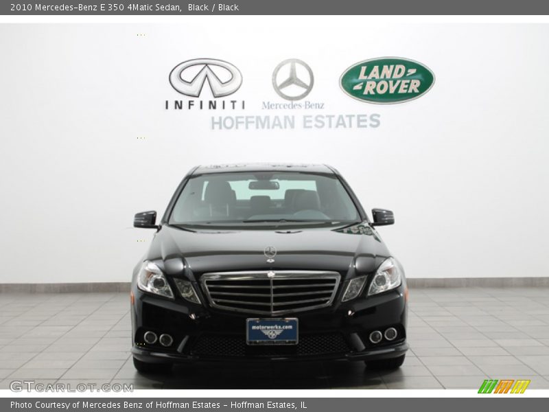 Black / Black 2010 Mercedes-Benz E 350 4Matic Sedan