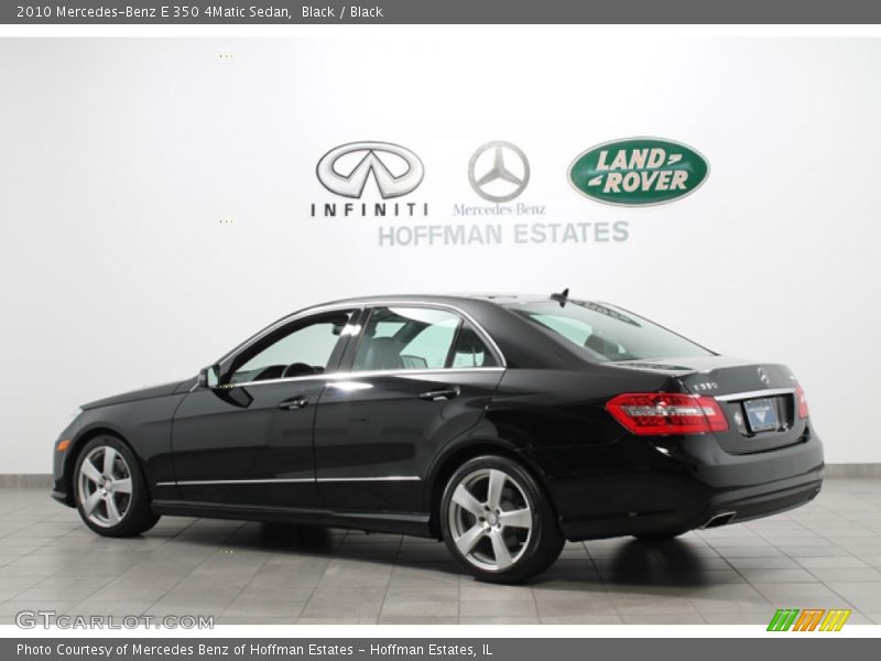 Black / Black 2010 Mercedes-Benz E 350 4Matic Sedan