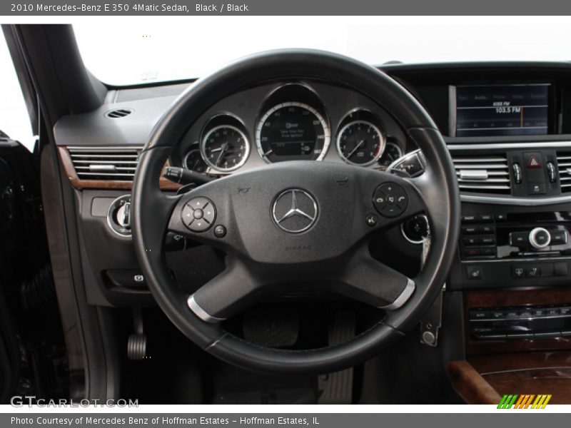 Black / Black 2010 Mercedes-Benz E 350 4Matic Sedan