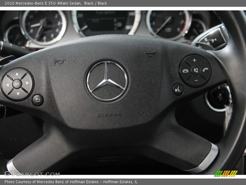 Black / Black 2010 Mercedes-Benz E 350 4Matic Sedan