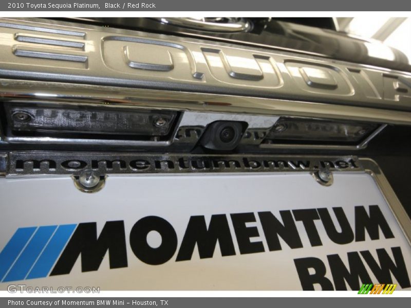 Black / Red Rock 2010 Toyota Sequoia Platinum