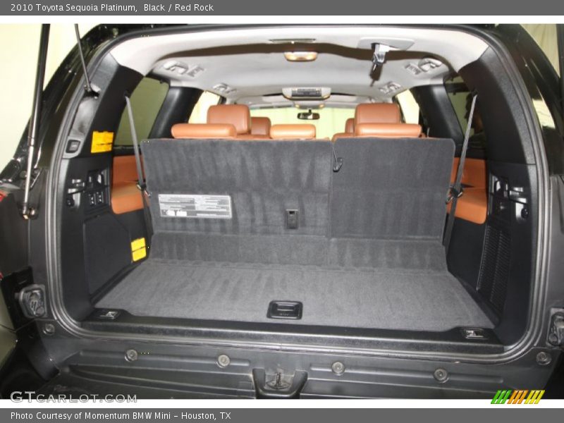 Black / Red Rock 2010 Toyota Sequoia Platinum