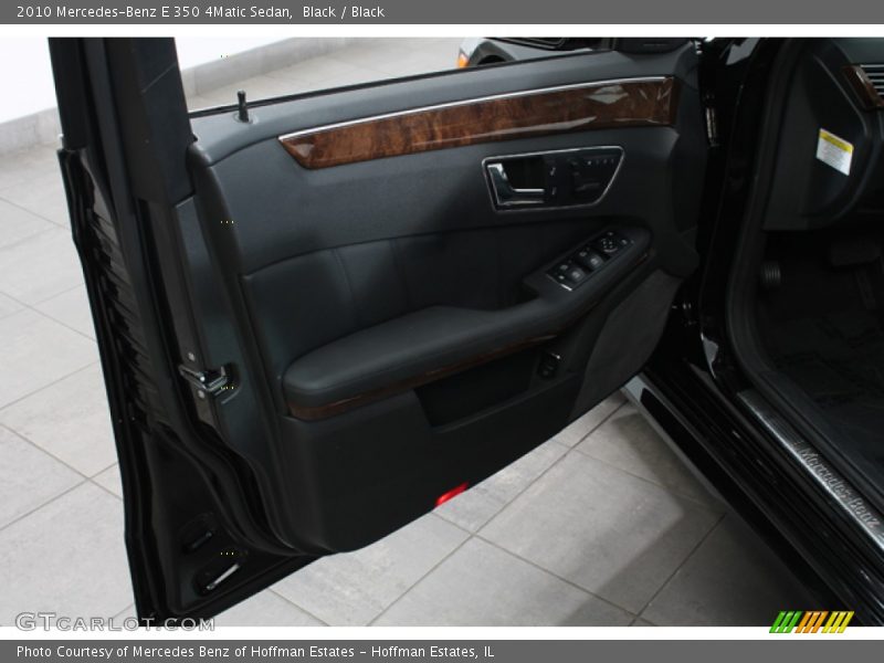 Black / Black 2010 Mercedes-Benz E 350 4Matic Sedan