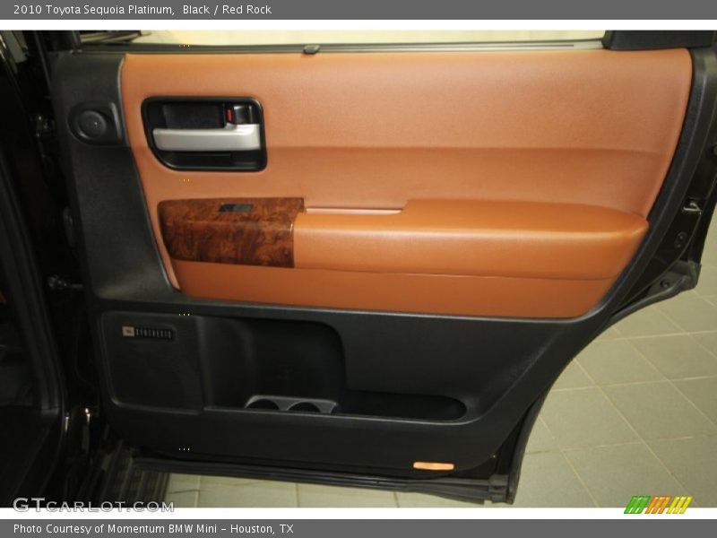 Black / Red Rock 2010 Toyota Sequoia Platinum