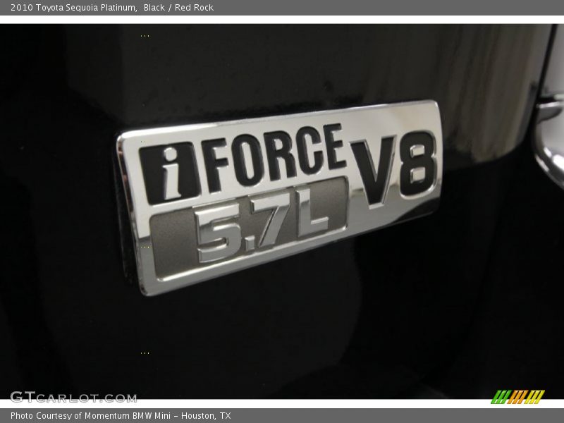 Black / Red Rock 2010 Toyota Sequoia Platinum