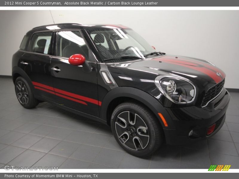 Absolute Black Metallic / Carbon Black Lounge Leather 2012 Mini Cooper S Countryman