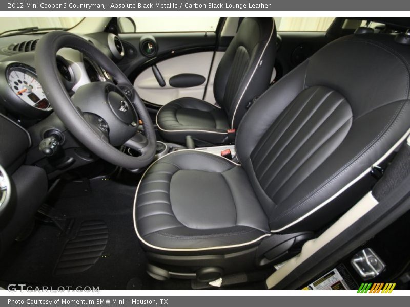 Absolute Black Metallic / Carbon Black Lounge Leather 2012 Mini Cooper S Countryman