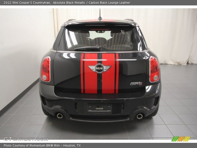 Absolute Black Metallic / Carbon Black Lounge Leather 2012 Mini Cooper S Countryman