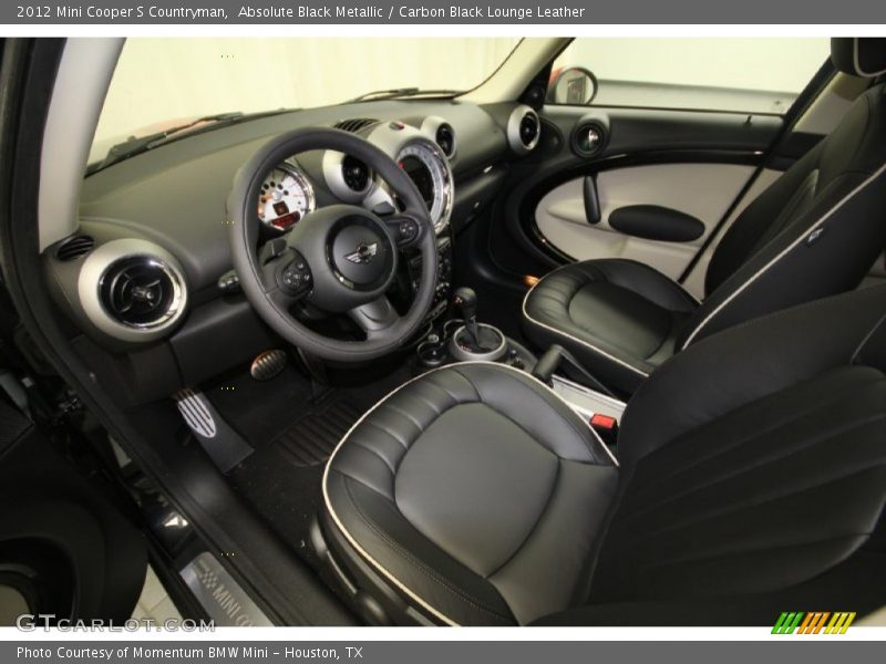 Absolute Black Metallic / Carbon Black Lounge Leather 2012 Mini Cooper S Countryman