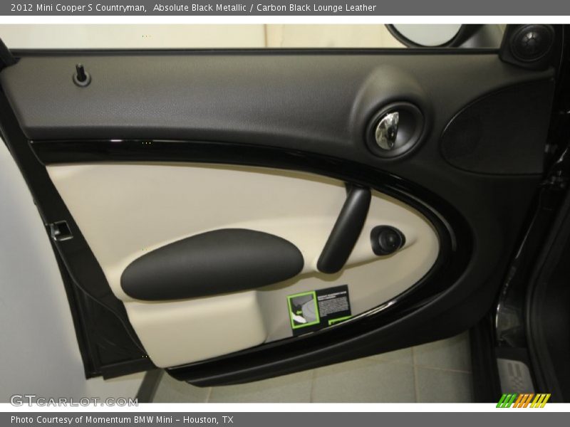Absolute Black Metallic / Carbon Black Lounge Leather 2012 Mini Cooper S Countryman