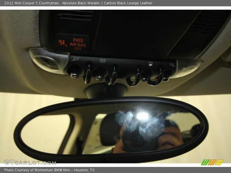 Absolute Black Metallic / Carbon Black Lounge Leather 2012 Mini Cooper S Countryman