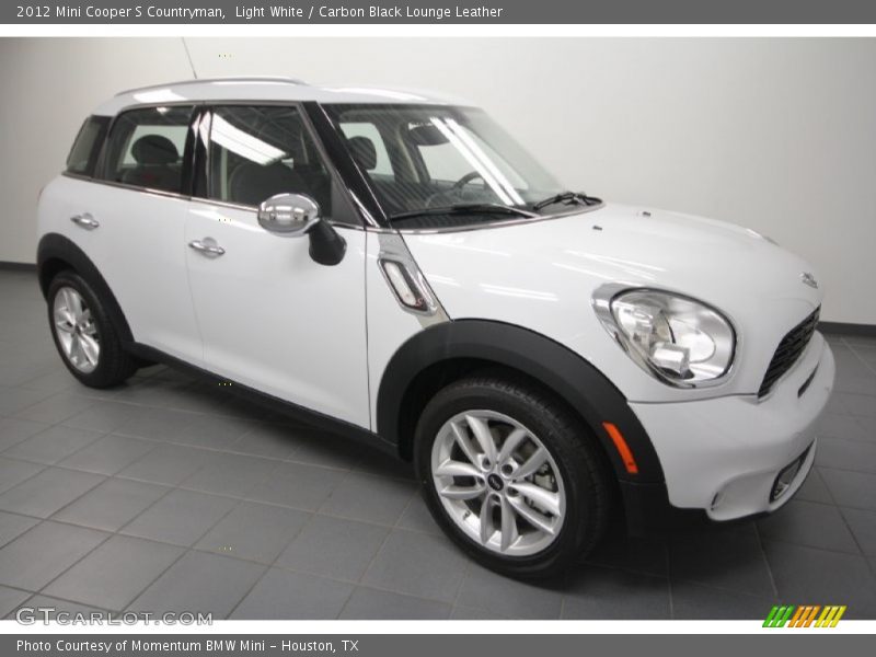 Light White / Carbon Black Lounge Leather 2012 Mini Cooper S Countryman