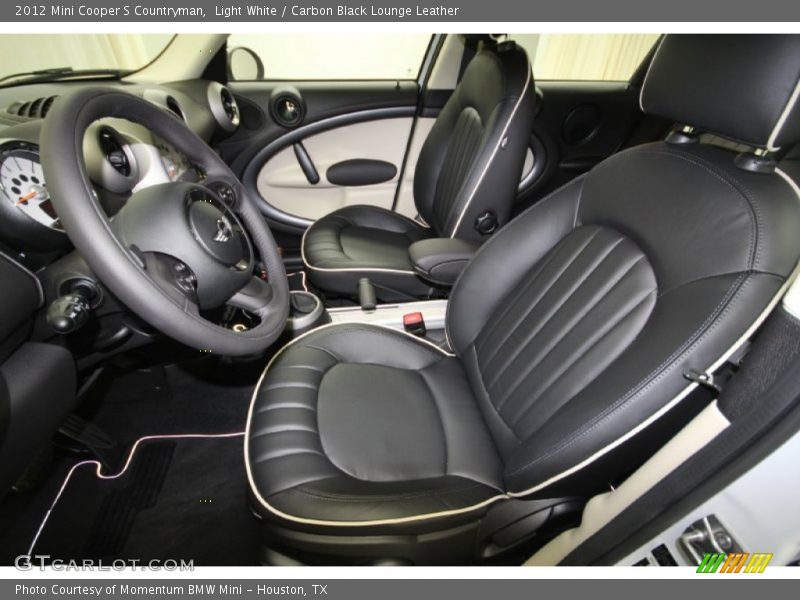  2012 Cooper S Countryman Carbon Black Lounge Leather Interior