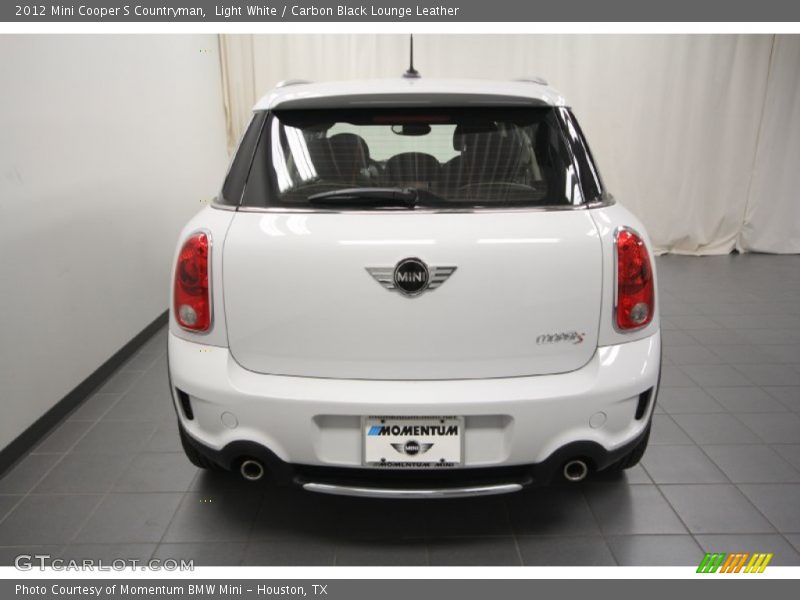 Light White / Carbon Black Lounge Leather 2012 Mini Cooper S Countryman