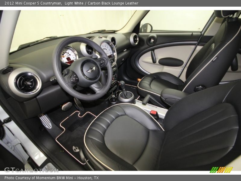  2012 Cooper S Countryman Carbon Black Lounge Leather Interior