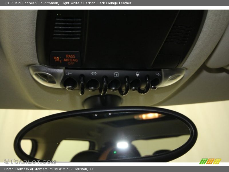 Light White / Carbon Black Lounge Leather 2012 Mini Cooper S Countryman
