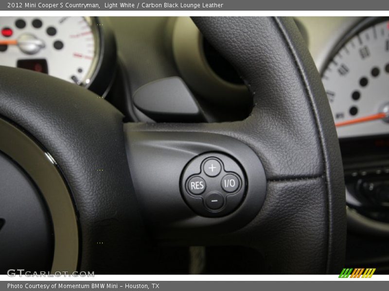 Light White / Carbon Black Lounge Leather 2012 Mini Cooper S Countryman