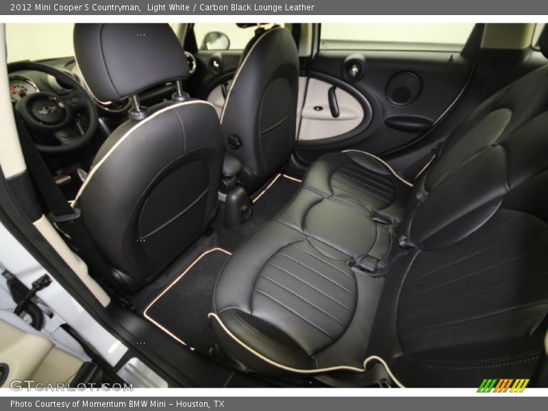 Light White / Carbon Black Lounge Leather 2012 Mini Cooper S Countryman