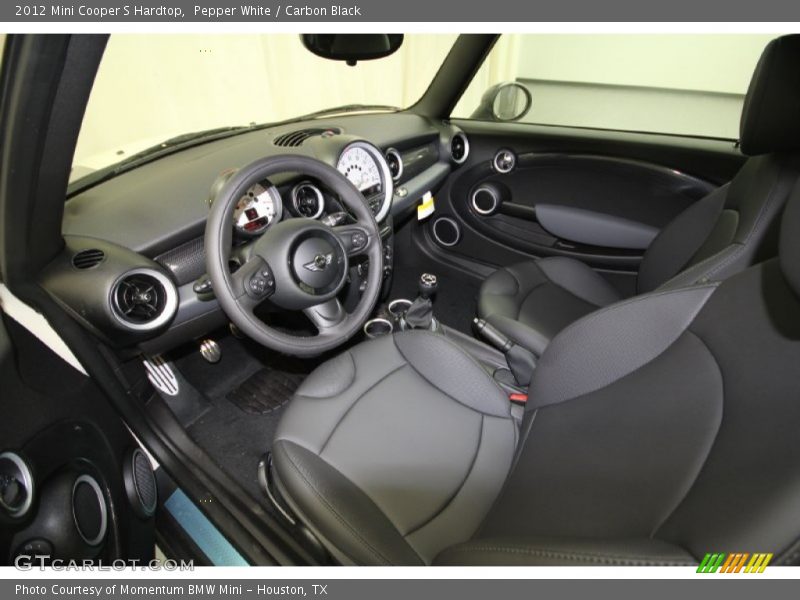 Pepper White / Carbon Black 2012 Mini Cooper S Hardtop