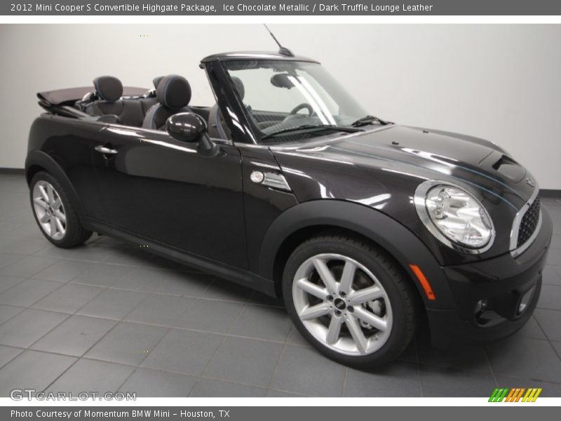 Front 3/4 View of 2012 Cooper S Convertible Highgate Package