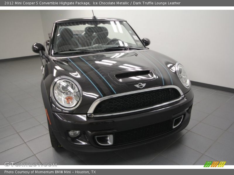 Ice Chocolate Metallic / Dark Truffle Lounge Leather 2012 Mini Cooper S Convertible Highgate Package