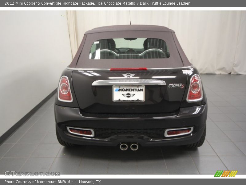 Ice Chocolate Metallic / Dark Truffle Lounge Leather 2012 Mini Cooper S Convertible Highgate Package