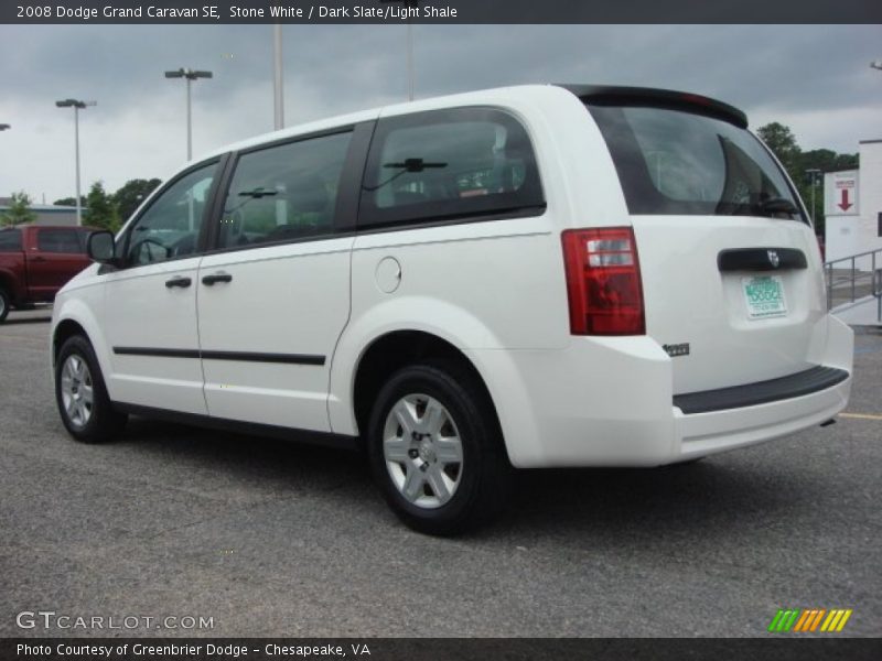 Stone White / Dark Slate/Light Shale 2008 Dodge Grand Caravan SE