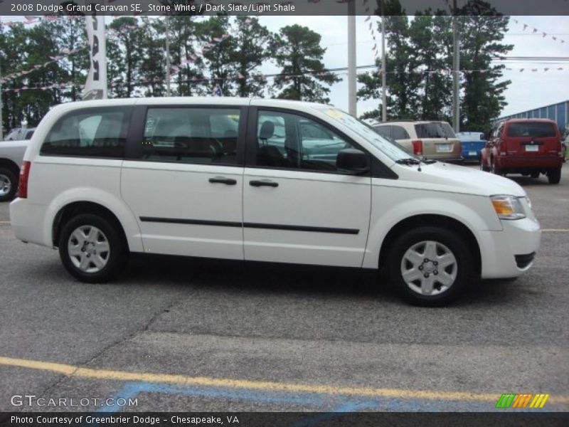 Stone White / Dark Slate/Light Shale 2008 Dodge Grand Caravan SE